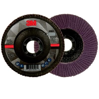 Flap Disc,Type 27,4-1/2" Dia,80 Grit