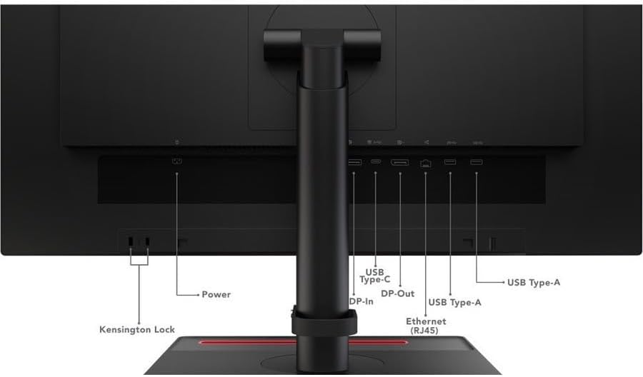 Lenovo ThinkVision T24m-20 24in Class Full HD LED Monitor - 16:9 - Raven Black - 23.8in Viewable