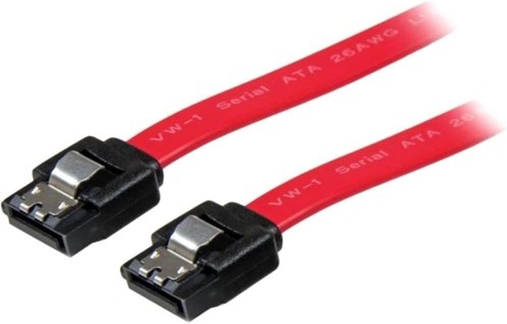 StarTech.com 18in Latching SATA Cable - SATA Cable - Serial ATA 150/300/600 - SATA (R) to SATA (R) - 1.5 ft - latched