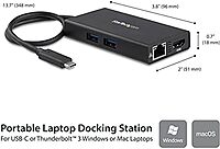 StarTech.com USB-C Multiport Adapter with Power Delivery