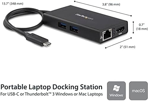 StarTech.com USB-C Multiport Adapter with Power Delivery