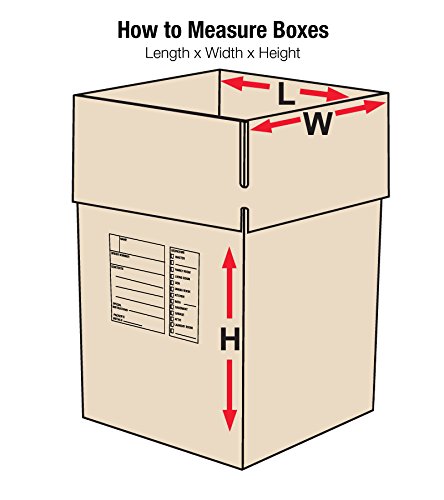 Aviditi Single-Wall Deluxe Corrugated Packing Box, 24" L x 24" W x 24" H, Kraft, Bundle of 10 (242424DPB) Deluxe Packing