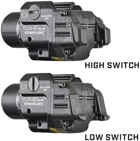 Streamlight 69465 TLR-8 HL-X USB 1000-Lumen Weapon Mounted Rechargeable Tactical Flashlight with Integrated Red Aiming Laser