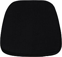 Flash Furniture Soft Black Fabric Chiavari Chair Cushion Black 1 Count (Pack of 1)