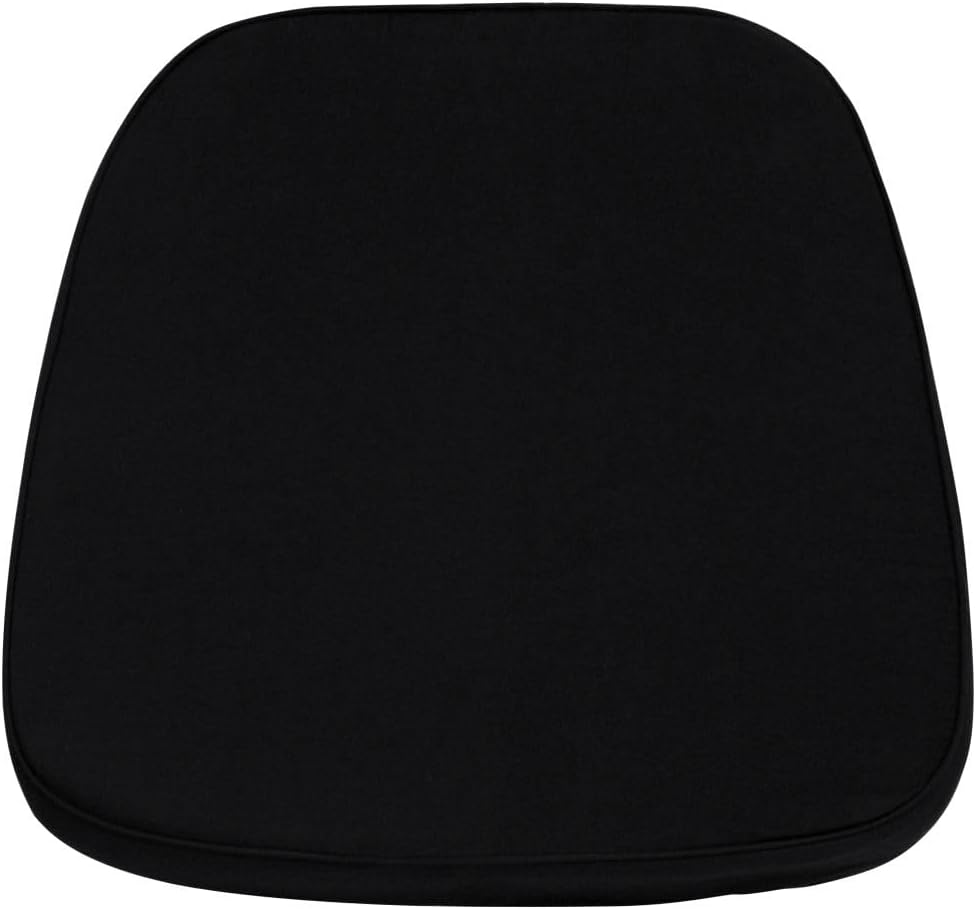 Flash Furniture Soft Black Fabric Chiavari Chair Cushion Black 1 Count (Pack of 1)