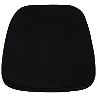Flash Furniture Soft Black Fabric Chiavari Chair Cushion Black 1 Count (Pack of 1)