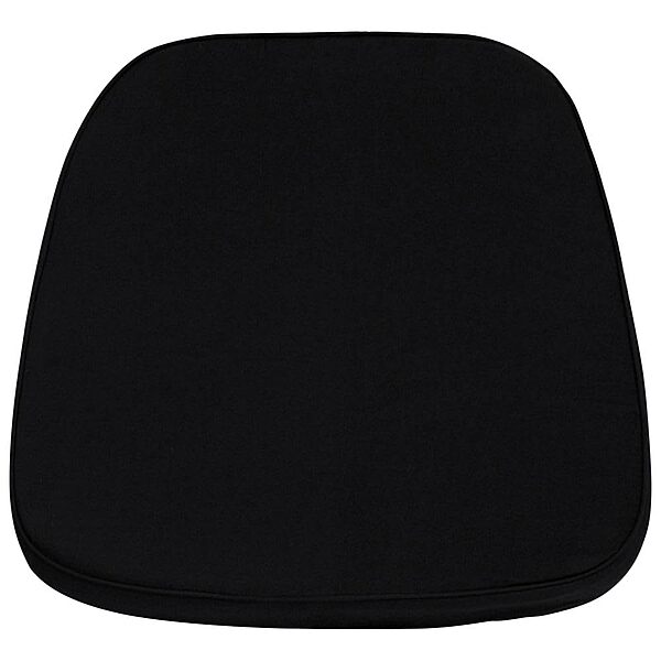 Flash Furniture Soft Black Fabric Chiavari Chair Cushion Black 1 Count (Pack of 1)