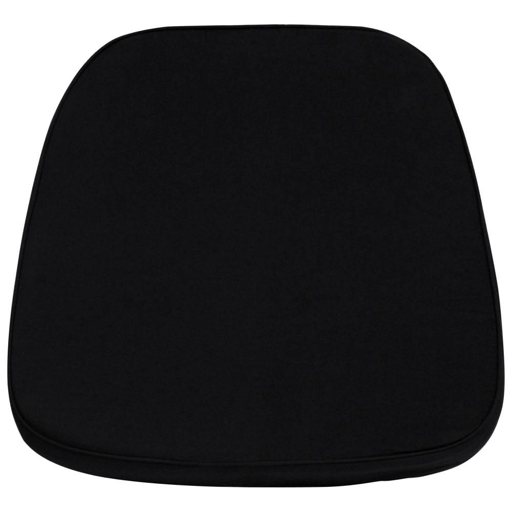 Flash Furniture Soft Black Fabric Chiavari Chair Cushion Black 1 Count (Pack of 1)