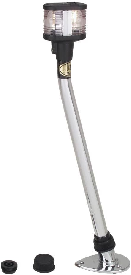 Perko 1125DP4CHR 12V Plug-In Mount Combination Masthead/White All-Round Light - 35-7/8" Height