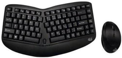 WKB-1150CB Tru-Form Wireless Ergo Mini Keyboard & Mouse Combo, Ergonomic & Compact Size Design Keyboard and Ergonomic