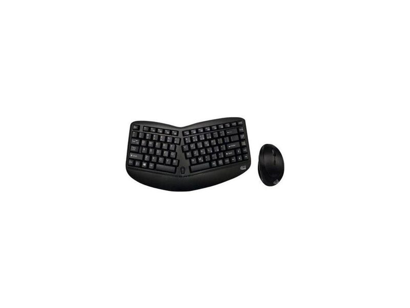 WKB-1150CB Tru-Form Wireless Ergo Mini Keyboard & Mouse Combo, Ergonomic & Compact Size Design Keyboard and Ergonomic