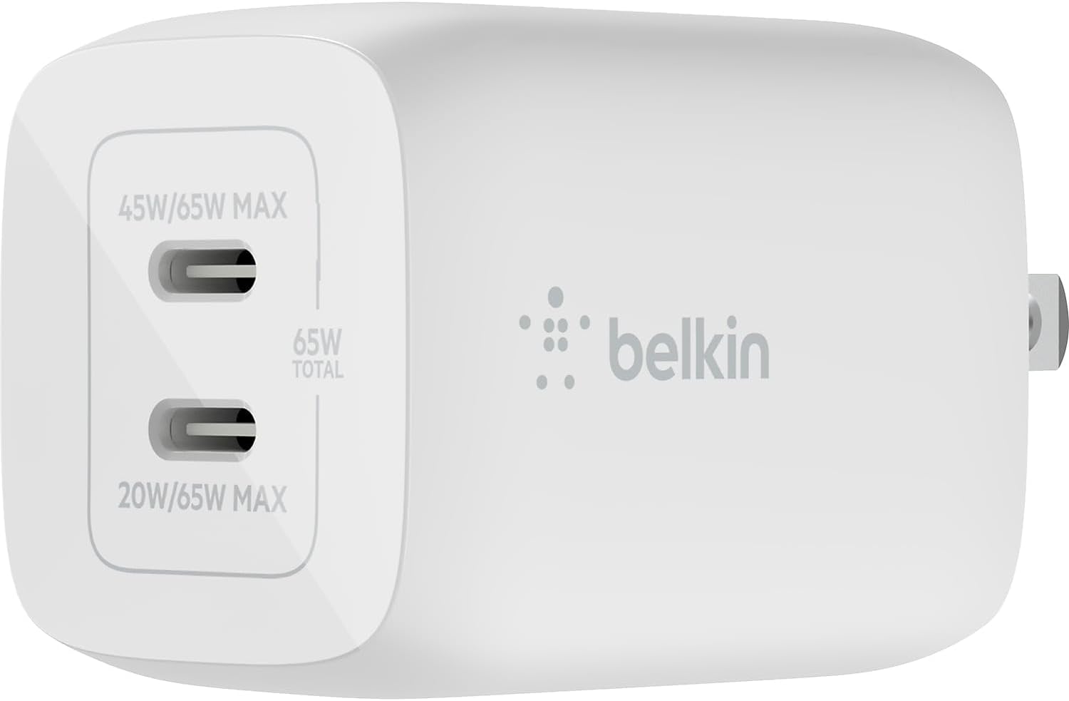 Belkin BOOSTCHARGE Pro 65W Dual USB-C GaN Wall Charger