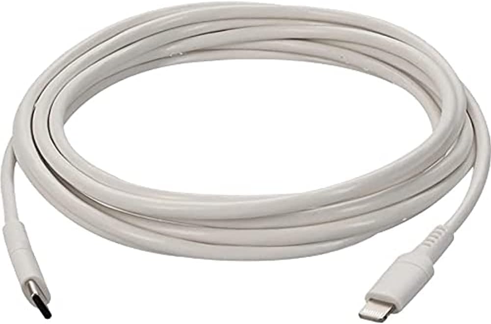 AddOn 3.0m (9.8ft) USB 3.1 Type (C) Male to Lightning Male Sync and Charge White Cable