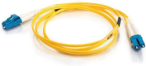 C2G Legrand Fiber Optic Ethernet Cable, Yellow 9/125 LC-LC Duplex Single Mode Fiber Patch Cable