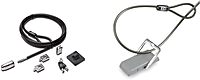 Kensington Desktop & Peripherals Locking Kit 2.0 - 8 ft Cable - Keyed Lock - Black - Carbon Steel - For Desktop Computer