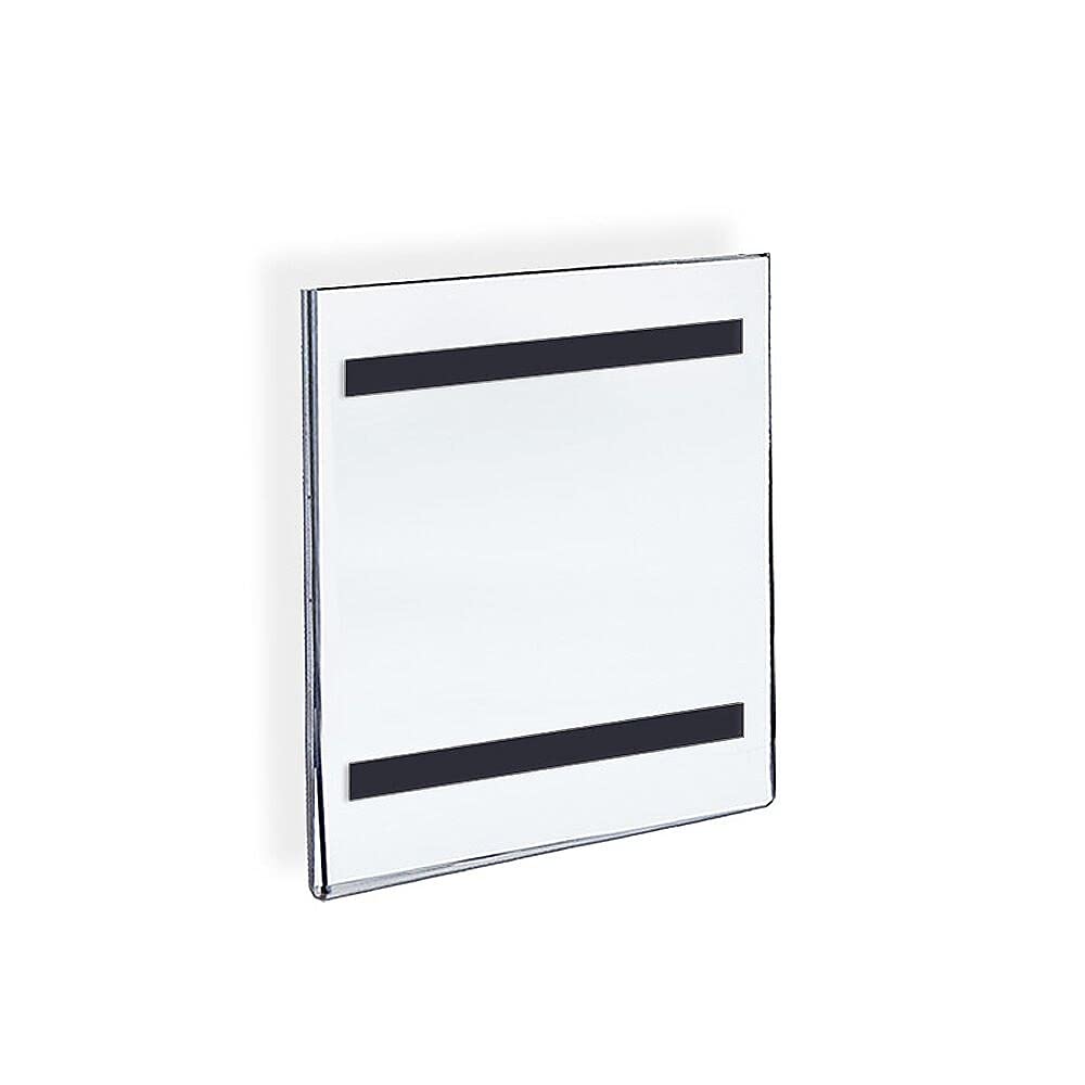 AZAR DISPLAYS Clear Acrylic U-Frame Sign Holders with Magnetic Strips