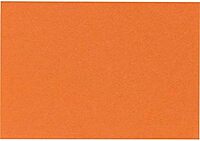 LUX Mini Flat Cards, #17, 2 9/16in x 3 9/16in, Mandarin Orange, Pack Of 50