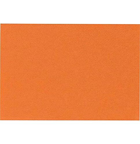 LUX Mini Flat Cards, #17, 2 9/16in x 3 9/16in, Mandarin Orange, Pack Of 50