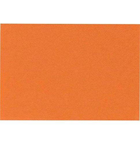 LUX Mini Flat Cards, #17, 2 9/16in x 3 9/16in, Mandarin Orange, Pack Of 50