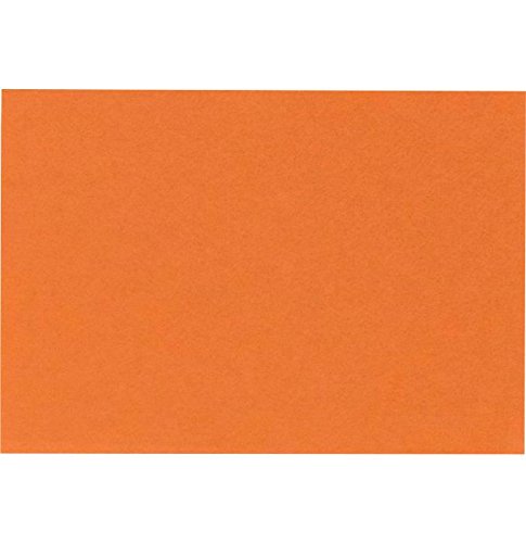 LUX Mini Flat Cards, #17, 2 9/16in x 3 9/16in, Mandarin Orange, Pack Of 50