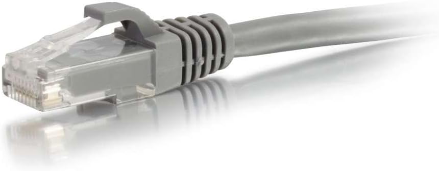 C2G/Cables to Go 00972 Cat6a Snagless Unshielded (UTP) Network Patch Cable, Gray (6 Inch)