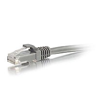 C2G/Cables to Go 00972 Cat6a Snagless Unshielded (UTP) Network Patch Cable, Gray (6 Inch)