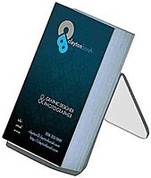 Azar Displays Acrylic Easel Displays, Clear, 10-Pack