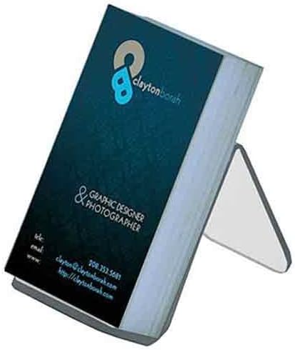 Azar Displays Acrylic Easel Displays, Clear, 10-Pack