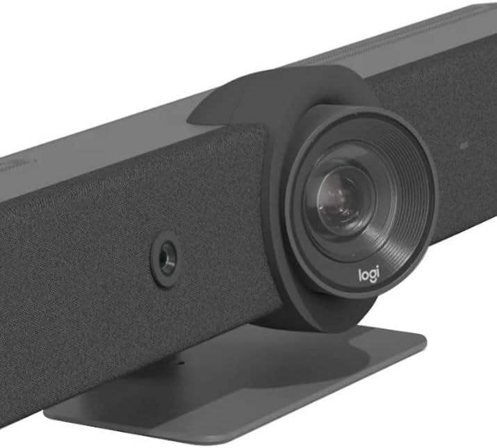 Logitech Rally Bar All-in-One Video Bar for Medium and Large Rooms, Graphite