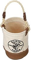 Klein Tools 5104MINI Mini Tool Bucket, All-Purpose Tool Bucket with Leather-Bottom