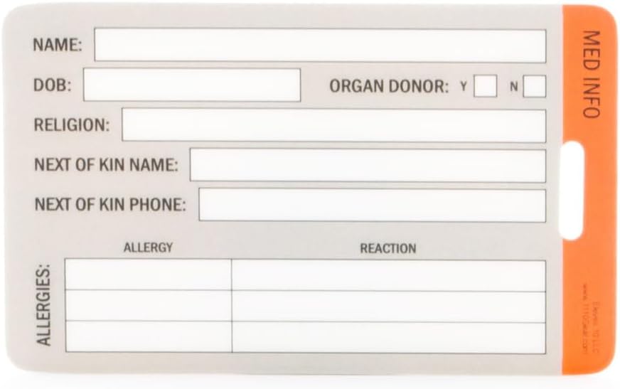 Eleven 10 Medical ID Cards - Multipack (3 Pack)