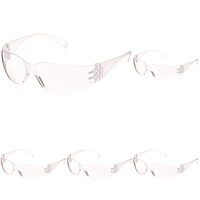 3M VIRTUA PROTECTIVE EYEWEAR 11228-00000-100 CLEAR UNCOATED LENS, CLEAR TEMPLE (Pack of 5)