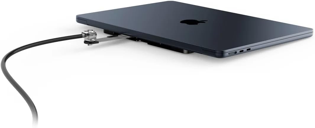 COMPULOCKS BRANDS BLD01BKL Blade Bracket with Keyed Straight Cable Lock