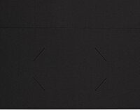JAM PAPER Two Pocket Textured Linen Presentation Folders - Letter Size Business Folder - Black - Pack of 6