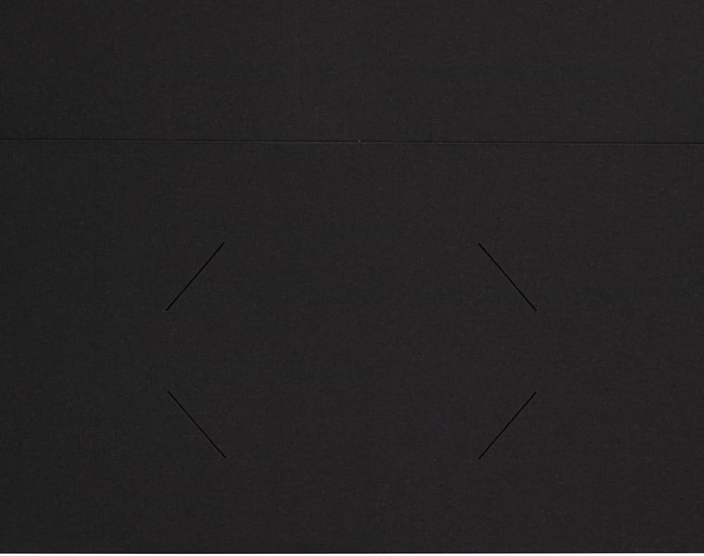 JAM PAPER Two Pocket Textured Linen Presentation Folders - Letter Size Business Folder - Black - Pack of 6