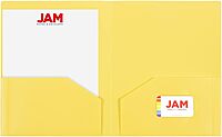 JAM Paper Heavy-Duty 2-Pocket Plastic Presentation Folders - Letter Size