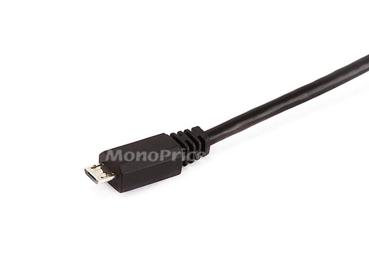 MONOPRICE USB 2.0 A Male to Micro-B Male 5-Pin Cable (28/28AWG)