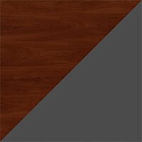 Bush Business Furniture Series C 66W x 30D Office Desk with Mobile File Cabinet in Hansen Cherry Hansen Cherry 66W x 30D