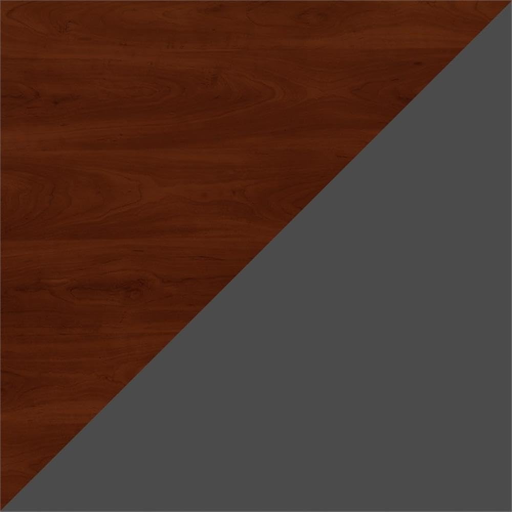 Bush Business Furniture Series C 66W x 30D Office Desk with Mobile File Cabinet in Hansen Cherry Hansen Cherry 66W x 30D