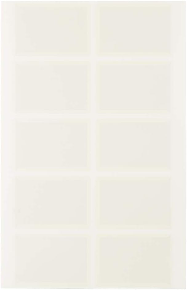 JAM PAPER Self-Adhesive Business Card Holders - 2 x 3 1/2 - Clear - 30 Label Pockets/Pack Pack of 30