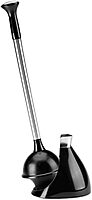 simplehuman Toilet Brush and Plunger with Caddy, Stainless Steel
