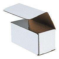 Partners Brand White Corrugated Mailers, 10in x 4in x 4in, Pack Of 50