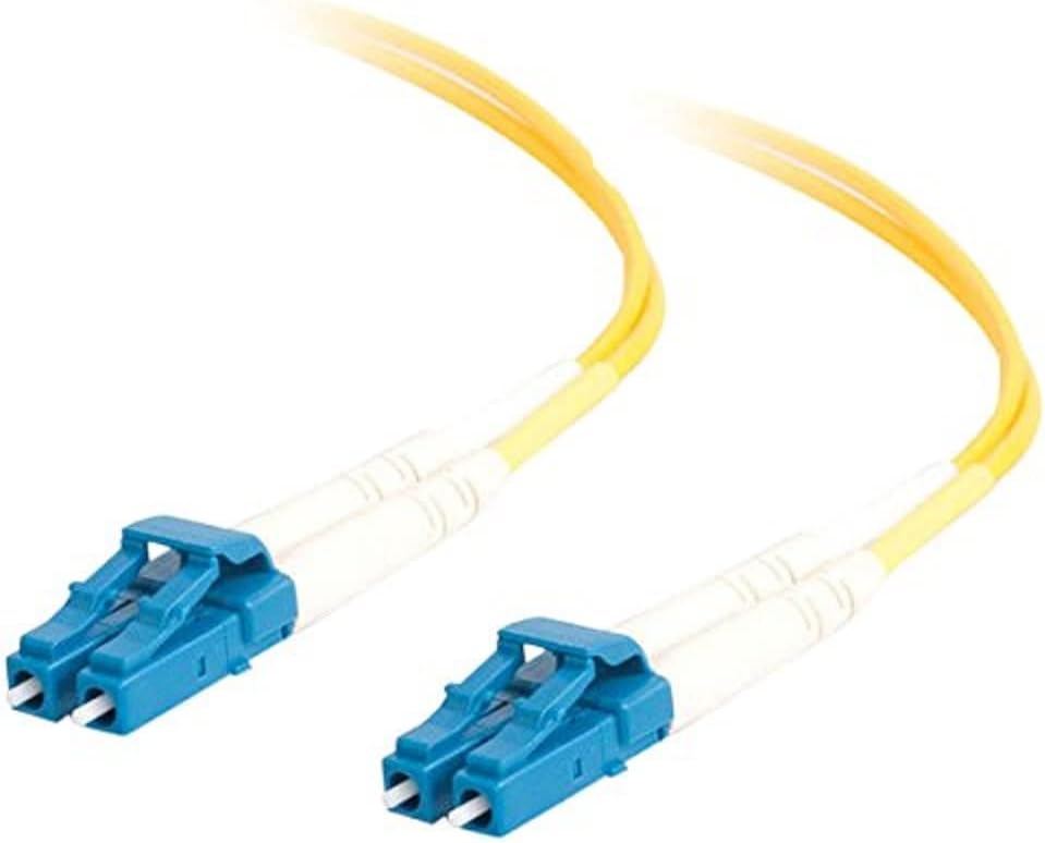 Legrand - C2G LC to LC Fiber Optic Cable, 9/125 Fiber Optic Cable, Yellow Fiber Cable