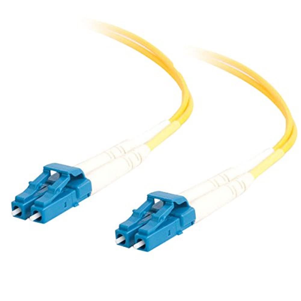 Legrand - C2G LC to LC Fiber Optic Cable, 9/125 Fiber Optic Cable, Yellow Fiber Cable
