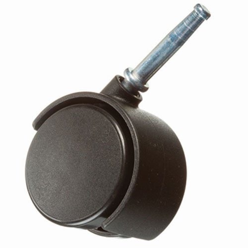 RIDGID Twin Shield Industrial Caster, Plate Mount, Black, Metal, 1 Count