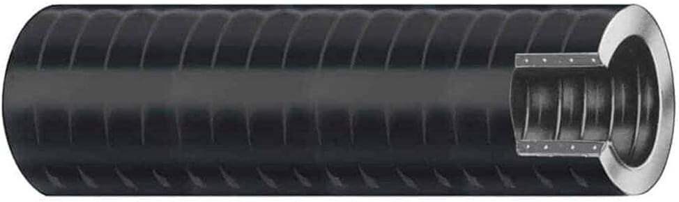 Trident Marine 1-1/8" x 50' VAC XHD Bilge & Live Well Hose - Hard PVC Helix - Black