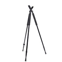 TruGlo Solid Shot Versatile Durable Adjustable Collapsible Rifle Shooting & Crossbow Hunting Tripod withRotating Head Design