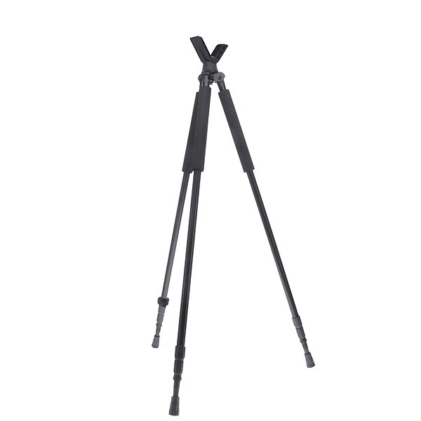 TruGlo Solid Shot Versatile Durable Adjustable Collapsible Rifle Shooting & Crossbow Hunting Tripod withRotating Head Design