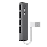 Belkin F4U042BT Ultra-Slim Travel Hub - 4-Port Ultra Slim ,Black