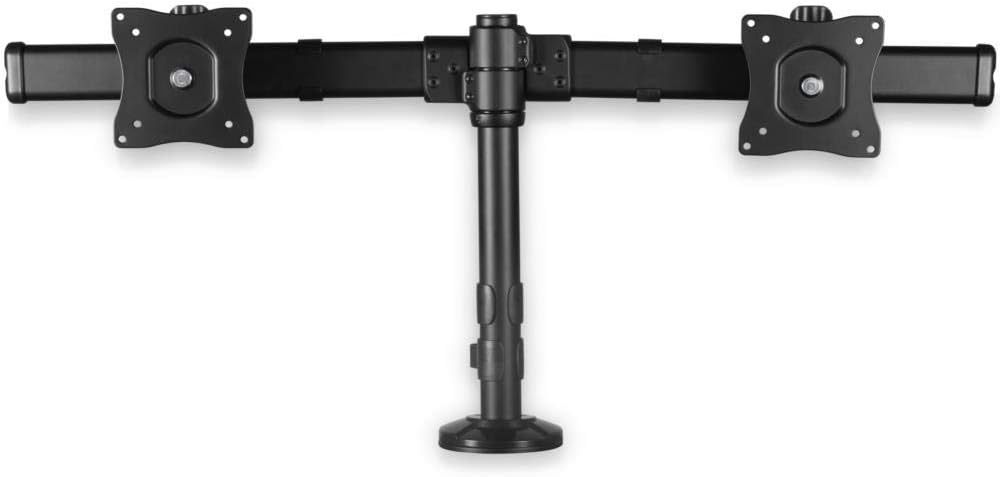 StarTech.com Desk-Mount Dual Monitor Arm - Supports 13''–27'', Low-Profile Clamp/Grommet Mount (ARMBARDUOG)